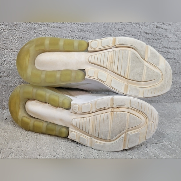 NIKE Air Max 270 GS Youth Size 5Y Women's 6.5 White Athletic Running Sneakers. - Picture 9 of 13